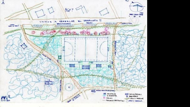 Proyecto irregular de Cancha de Hockey en el Parque Miguel Lillo